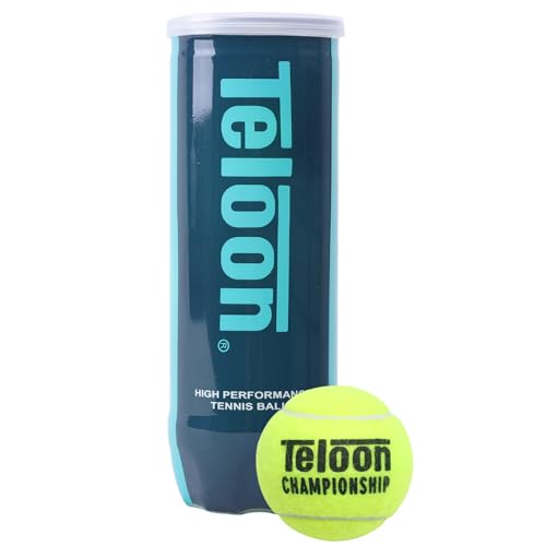 Teloon Championship Tennis Balls - Extra Duty - Regular Duty Felt Pressurized Tennis Balls - color: 1 Can , 3 Balls