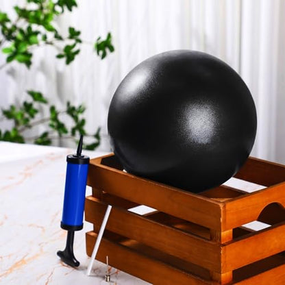 2 Pcs Connection Ball with Pump 9 Inch Pilates Baseball Softball Batting Trainer Improve Arm Action Hitting & Pitching Efficiency Connection Ball for Baseball - color: Black