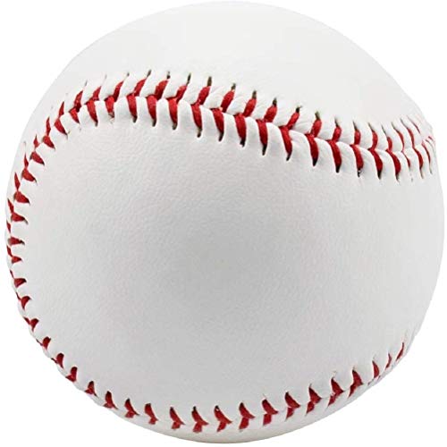 Tebery 12 Pack Standard Size Adult Baseballs Unmarked & Leather Covered Training Ball