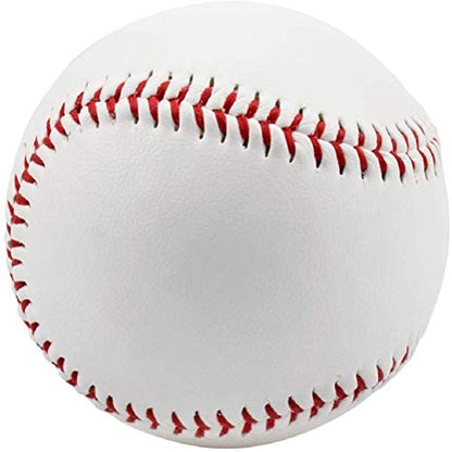 Tebery 12 Pack Standard Size Adult Baseballs Unmarked & Leather Covered Training Ball