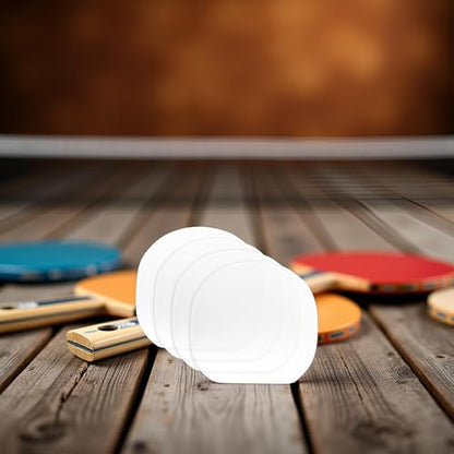 Jinshining 4 Pcs Transparent Table Tennis Rackets Adhesive Protective Film Adhesive Protective Film for Table Tennis Rubber Protector Table Tennis Rackets Maintenance Cover Table Tennis Accessories