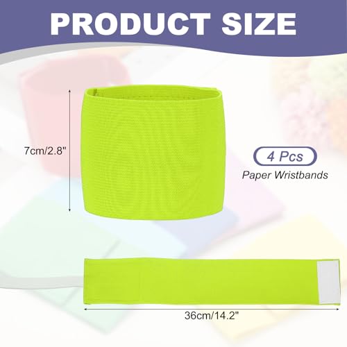 Soccer Captain Armband, Elastic Wrist Arm Bands Adjustable Player Team Leader Anti-Slip Badge Sports Accessories-Fit - color: Fluorescent Yellow