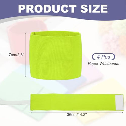 Soccer Captain Armband, Elastic Wrist Arm Bands Adjustable Player Team Leader Anti-Slip Badge Sports Accessories-Fit - color: Fluorescent Yellow