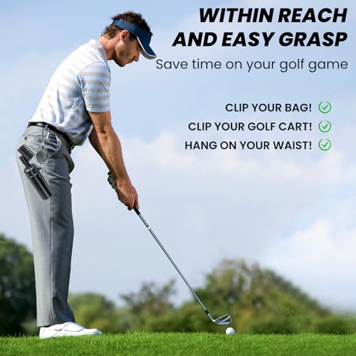 Golf Club Cleaner, Non-Leaking Stretchable Golf Club Brush with Microfiber Golf Towel (23.6 * 15.7 in), Strong Bristles Golf Brush Can Hold 5oz Water, Essentials Golf Accessories for Men - style: 2 Pack Golf Brush
