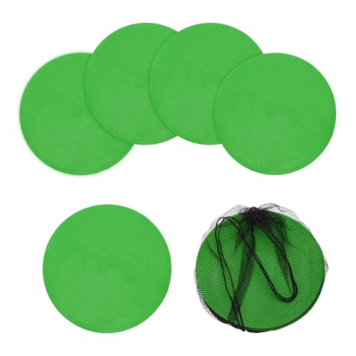 Spot Markers, Poly Spot Marker for Agility Training Floor Dots Non Slip Flat Field Cones for Soccer/Speed Training - color: Green, size: 23 cm / 9.06 Inch