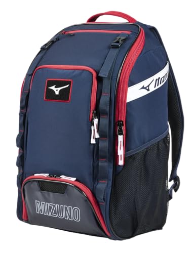 Mizuno Organizer 26 Backpack - color: Navy-Red