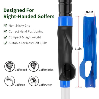 Golf Swing Trainer & Golf Grip Trainer Set, Perfect Training Aid for Improving Swing Technique and Grip Position, Ideal for Beginners and Professionals
