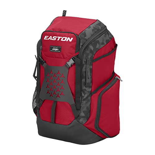 Easton | WALK-OFF MOJO Backpack Equipment Bag | Baseball & Softball | Multiple Colors - color: Red-Mojo