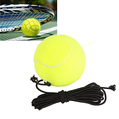 Tennis Training Ball with Elastic String, Single Player Practice Ball with Rope