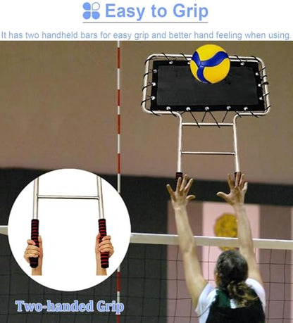 Volleyball Training Block with Realistic Baffle for Spiking Drills, Solo Practice, and Skill Development,Professional Rebounder