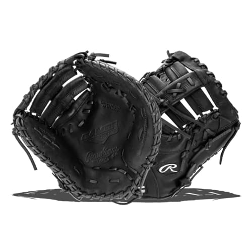 Rawlings Gamer Contour Series Utility Baseball Glove | Youth | Travel | Infield | Outfield | First Base | Black | Right Hand Thrower | Left Hand Thrower - size: 12.25"