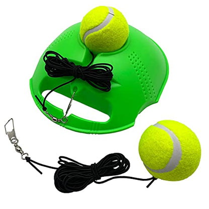 Tennis Trainer Rebound Baseboard Self Training Equipment Rebounder with 2 String Tennis Balls