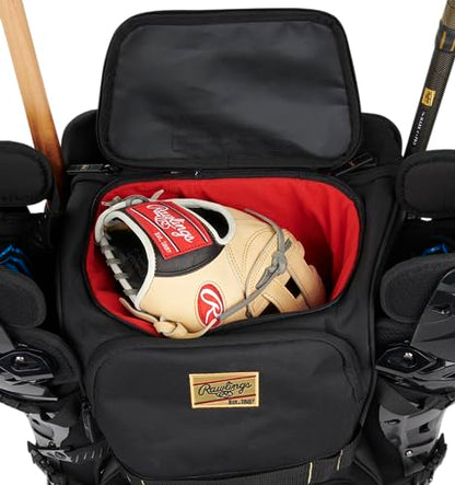 Rawlings | GOLD COLLECTION Wheeled Equipment Bag | Baseball/Softball | Multiple Styles - color: Black Camo