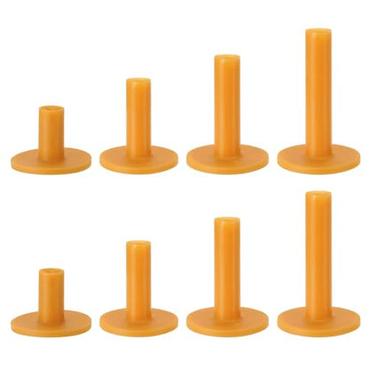 PATIKIL Rubber Golf Tee, Mix Size Golf Tees Training Tee, - color: Yellow