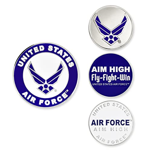 PinMart's Officially Licensed Air Force Golf Essentials Gift Set, Golf Divot Tool, Hat Clip, Magnetic Ball Markers, Large Ball Marker with Presentation Box - Gifts and Accessories