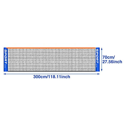 Portable Badminton Net for Tennis, Soccer, Volleyball Training Net Backyard Sport Training Foldable Portable Badminton Tennis Nets for Indoor Outdoor Court Garden Beach Backyard