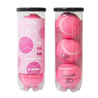 Pink Tennis Balls, 3 Pack Tennis, Suitable for Beginner, Training, Matches & Practice Sessions, Single Can(Pink)