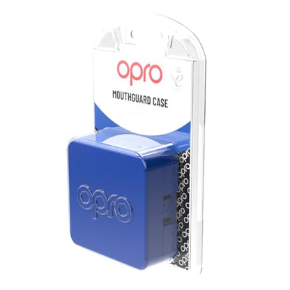 OPRO Mouth Guard Case (Blue) Long-Lasting Freshness and Hygiene with Biomaster Protection – Hygienic Retainer Case for Mouthguards, Night Guards, Retainers & Snore Guards - color: Blue