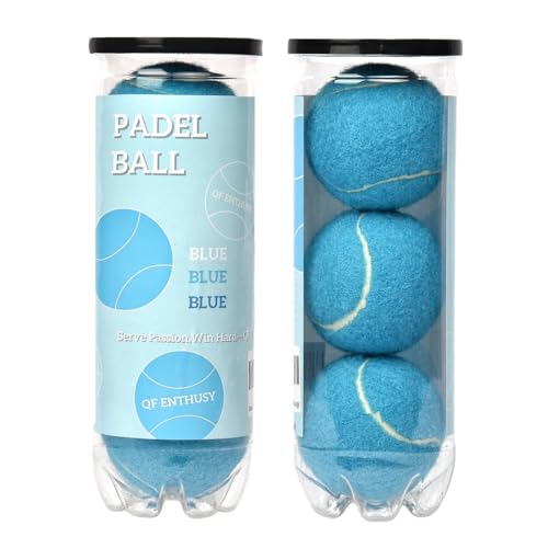 Tennis Balls, 3 Pack Colored Tennis, Suitable for Beginner, Training, Practice Sessions, Single Can - color: SKYBLUE