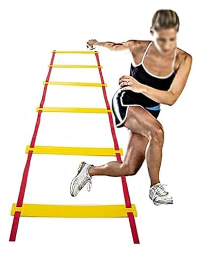 Agility Ladder Cones Football Training, Speed Agility Training Set, for Indoor/Outdoor Personal Training - size: 3m