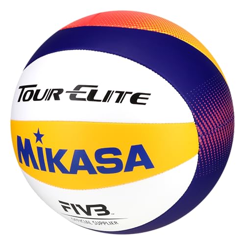 Mikasa Tour Elite Outdoor/Grass/Beach Volleyball Official Size Game Ball BV551E-WYBR