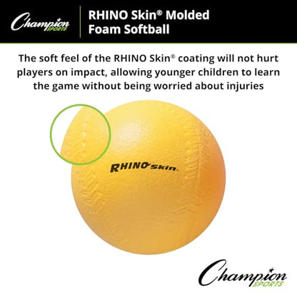 Champion Sports Coated High Density Foam Softball