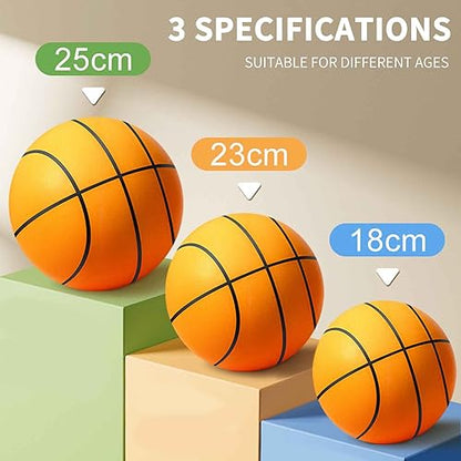 Silent Basketball, 2026 Quiet Basketball Indoor, Silent Basketballs Dribbling Indoor, No Noise Foam Basketballs for Quiet Dribbling and Indoor Training Activities