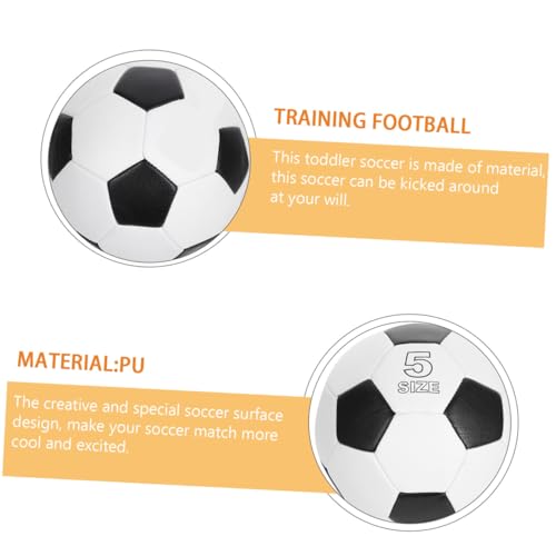 Size 5 Training Soccer Ball, Pu Machine-Stitched, Red Outdoor Football for Youth Practice and Match Use