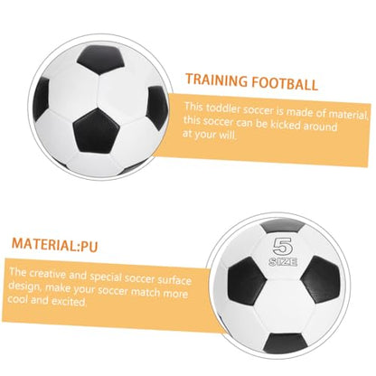 Size 5 Training Soccer Ball, Pu Machine-Stitched, Red Outdoor Football for Youth Practice and Match Use
