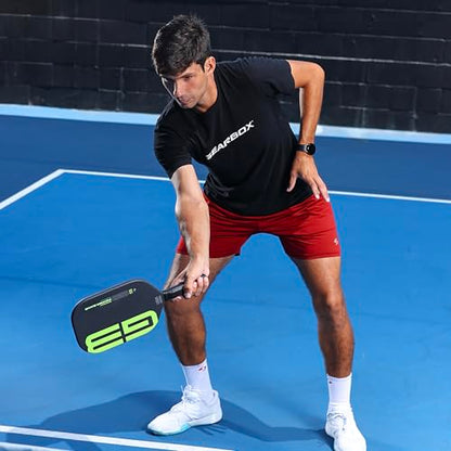 Gearbox G3 Powerband Pickleball Paddle – Elongated Shape, 16mm Core – Carbon Fiber Face, UniFrame Molded Design – Textured Surface for Spin – Lightweight 8 oz – Soft Feel and Controllable Power