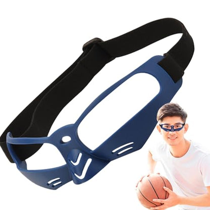 LESSO Basketball Dribbling Goggles Protective Sports Training Glasses for Adults Basketball Players - color: Blue