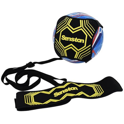 Senston Soccer/Volleyball Training Belt-Fits Ball Size 3, 4, and 5-Universal Training Belt for Youth & Adult Athletes, Flexible Length Design (Durable Nylon Material) - color: yellow