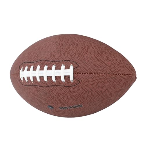Youth Football Junior Football Kids Built to Last PU Material Size 9 with Exceptional Bounce for Matches Training Recreational Play (Brown)