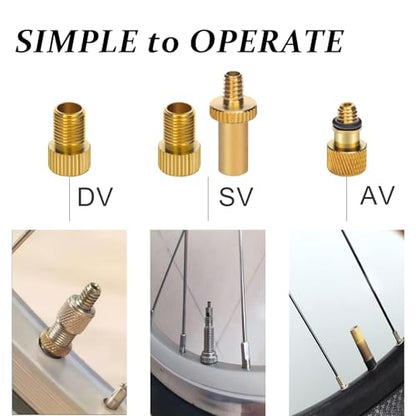 23PCS Universal Ball Pump Needle Kit for Basketball Football Bicycle Tires with Multi-Valve Adapter DV AV SV Portable Sports Ball Inflator Accessories
