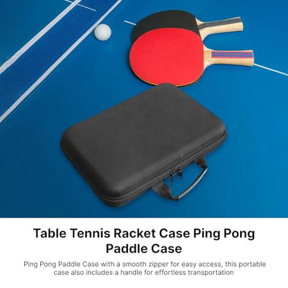 Yiju Ping Pong Paddle Case, Racket Protector MultifunctionTable Tennis Racket Case Pingpong Storage Bag EVA Hard Cover Case for Travel Outdoor Sports Gift
