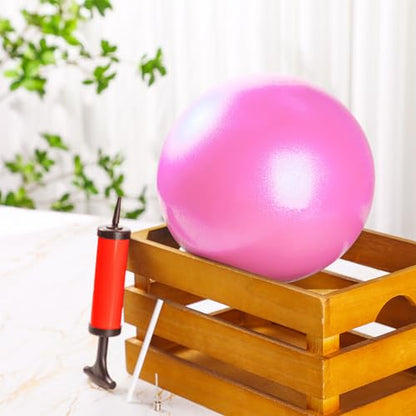 2 Pcs Connection Ball with Pump 9 Inch Pilates Baseball Softball Batting Trainer Improve Arm Action Hitting & Pitching Efficiency Connection Ball for Baseball - color: Pink