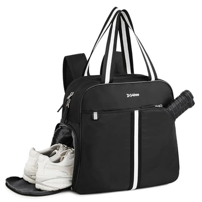 G4Free Pickleball Bag, Pickleball Bag Tote for Women and Men - color: Black