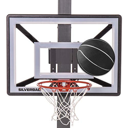 Silverback Junior Youth 33" Basketball Hoop with Lock ‘n Rock Mounting Technology Mounts to Round and Vertical Poles, Black (B8410W)