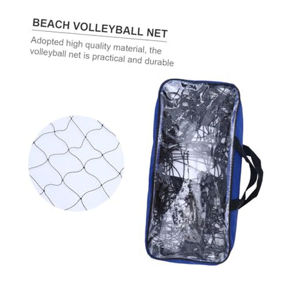 BESTonZON Professional Beach Volleyball Net Set with Standard Mesh, Sturdy Outdoor Sports Ball Net for Training and Competition, Portable Backyard Volleyball Court Equipment