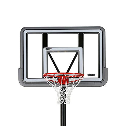 Lifetime 90690 Portable Basketball System, Gray, 44" Polycarbonate Backboard