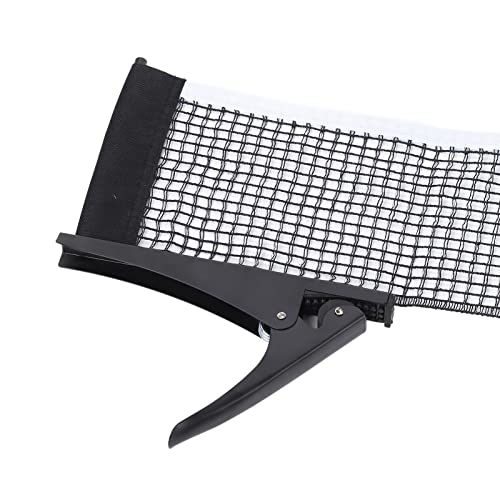 Professional Standard Table Tennis Net Bracket Set, Wireless Table Tennis Net Rack Kit with Nylon Net and Stainless Steel Clamps for Indoor Outdoor Play