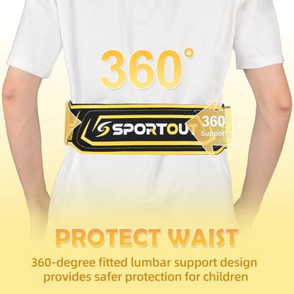 Sportout Volleyball/Soccer Training Equipment, Solo Trainer, Adjustable Waist Belt for Kids & Adults - color: yellow-new