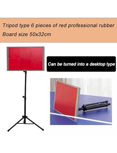 Table Tennis Rebound Board, Solo Practice Ping Pong Trainer with Adjustable Angles, Portable Desktop & Vertical Switchable Return Board for Home Office Gym Self-Study