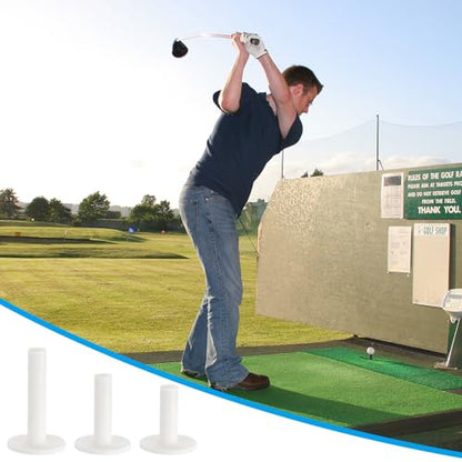 PATIKIL Rubber Golf Tee, Mix Size Golf Tees Training Tee, - color: White