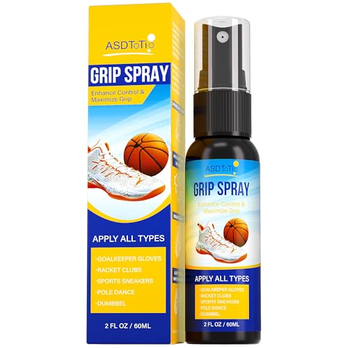 ASDToTio Grip Spray for Basketball Shoes, Goalkeeper Gloves and Football, All-Weather Non-Slip Grip Spray-2oz