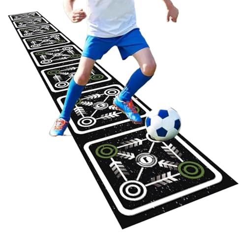 Agility Ladder Mat - Exercise Training Tool, 1 Piece Non Slip Floor Runner for Footwork Drills, Heavy Duty Rubberized for Home Gyms, Workout Supply, Speed Gear for Quickness and Coordination
