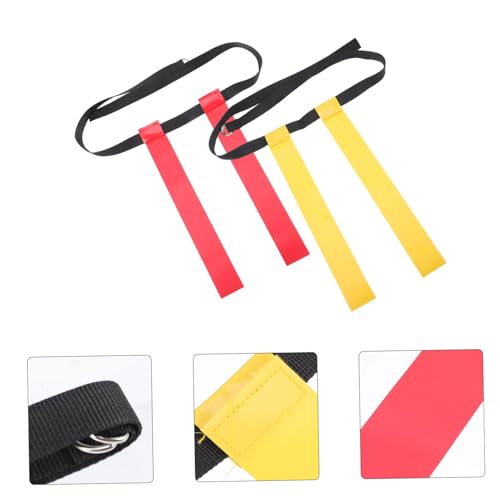 2pcs Football Flag Set Waist Flags Belts for Training for Youth and Adults Portable and Lightweight for Fun Games