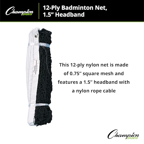 Champion Sports12-Ply Badminton Net - color: Multi, size: 12-Ply Badminton Net