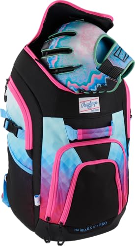 Rawlings | FRANCHISE 2.0 Player's Backpack | Baseball/Softball | Rec/Travel | Multiple Styles | Baseball/Softball - color: MIAMI