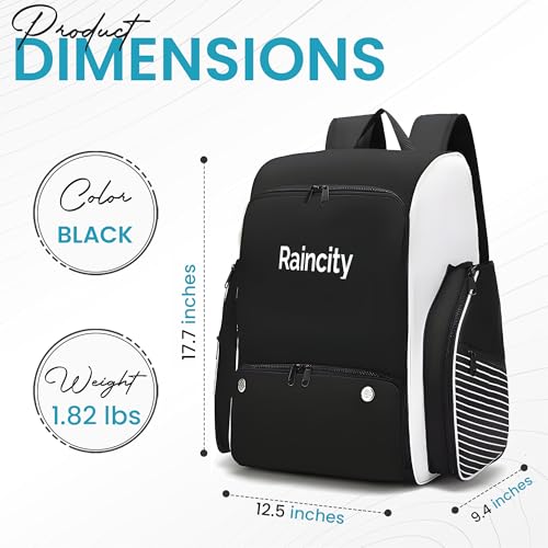 Pickleball Bags for Men & Women, Adjustable Sling Pickleball Backpack, Large Capacity with Shoe Compartment, Paddel Bag Fits 2-4 Paddles & Accessories